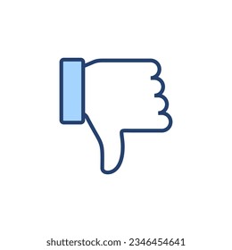 Dislike icon vector. dislike sign and symbol. Hand with thumb down