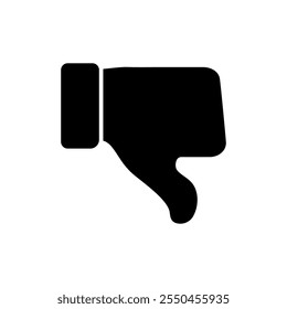 Dislike icon vector. dislike sign and symbol. Hand with thumb down