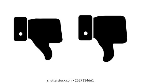 Dislike icon vector. dislike sign and symbol. Hand with thumb down