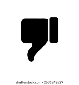 Dislike icon vector. dislike sign and symbol. Hand with thumb down