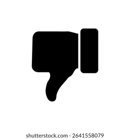 Dislike icon vector. dislike sign and symbol. Hand with thumb down