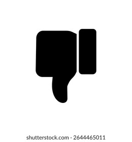 Dislike icon vector. dislike sign and symbol. Hand with thumb down