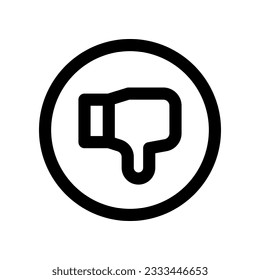 dislike icon for your website design, logo, app, UI.