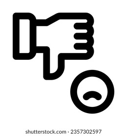 dislike icon for your website, mobile, presentation, and logo design.