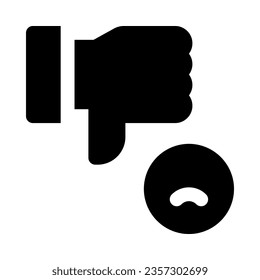 dislike icon for your website, mobile, presentation, and logo design.