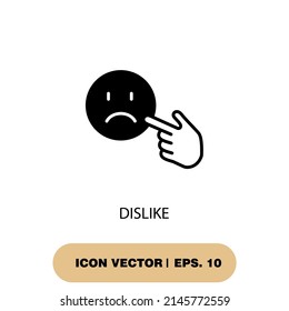 dislike  icons  symbol vector elements for infographic web