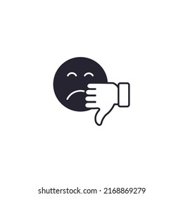 dislike icons  symbol vector elements for infographic web