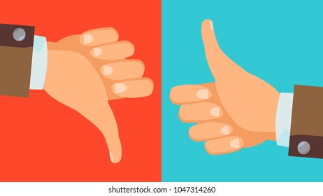 Daumen Hoch Runter Stock Vectors Images Vector Art Shutterstock