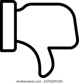 dislike line icon illustration vector