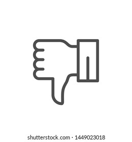 Dislike line outline modern icon