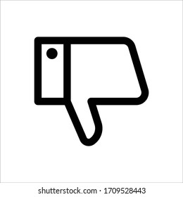 Dislike line symbol. design template vector