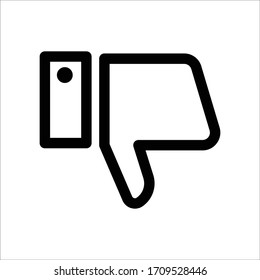 No le gusta el símbolo de línea. vector de plantilla de diseño