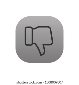 Dislike  - Line Vector Icon