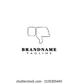 dislike logo icon cartoon design template modern vector illustration