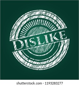 Dislike on chalkboard