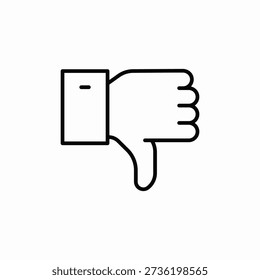 dislike reaction icon sign vector