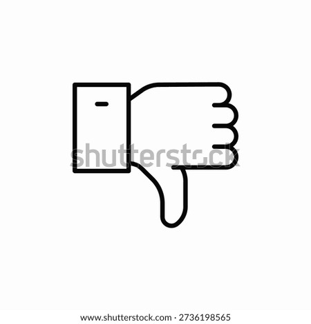 dislike reaction icon sign vector