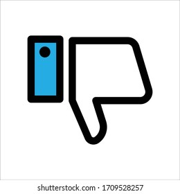No le gusta el símbolo. vector de plantilla de diseño