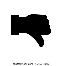 Dislike ,thumb down icon vector in simple style