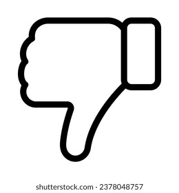 Abgesehen vom Symbol für die Umrisslinie von Thumb Down 
