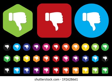 Dislike (thumbs down icon)