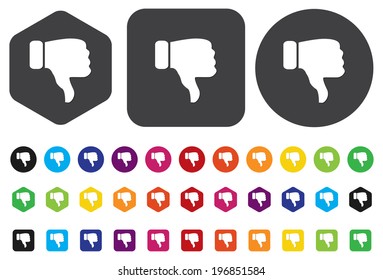 Dislike (thumbs down icon)
