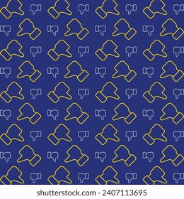 Dislike trendy vector design repeating pattern illustration background