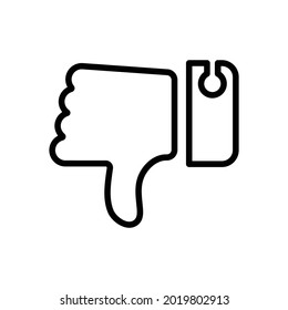 No me gusta, a diferencia del icono, gráficos de vectores de línea