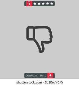 dislike vector icon