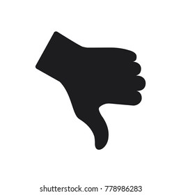 dislike vector icon, bad symbol, hand illustration, flat design best dislike illustration 
