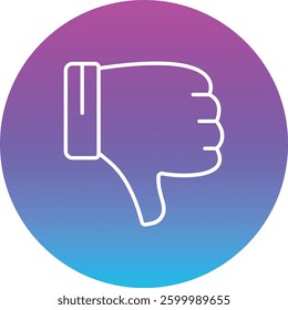 Dislike vector icon. Can be used for printing, mobile and web applications.