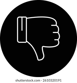 Dislike vector icon. Can be used for printing, mobile and web applications.