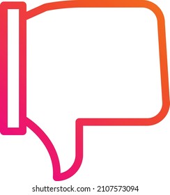 Dislike Vector Icon Design Illustration