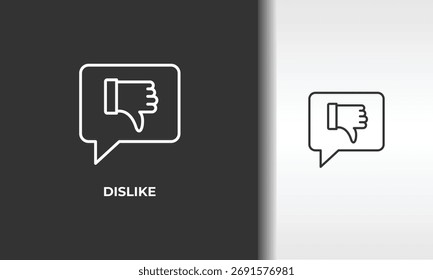 Dislike Vector, Icon Or Logo Sign Isolated Symbol Illustration
