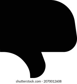 no le gusta la ilustración de Vector en un fondo transparente. Símbolos de calidad premium. Icono vector glifos para concepto y diseño gráfico.