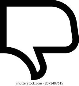 no le gusta la ilustración de Vector en un fondo transparente. Símbolos de calidad premium. Icono vectorial de trazo para el concepto y diseño gráfico.