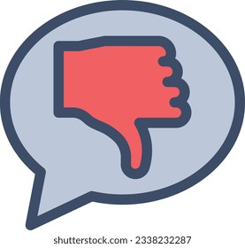 no me gusta la ilustración vectorial en un fondo transparente.Símbolos de calidad premium.Icono vectorial de trazo para el diseño de conceptos y gráficos. 
