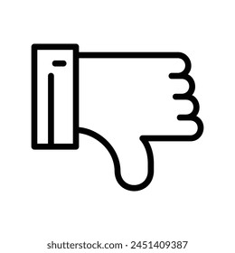 dislike vector line icon symbol