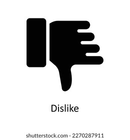 Dislike Vector   solid Icons. Simple stock illustration stock