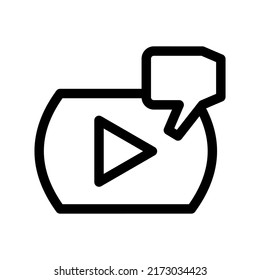 dislike video icon or logo isolated sign symbol vector illustration - high quality black style vector icons
