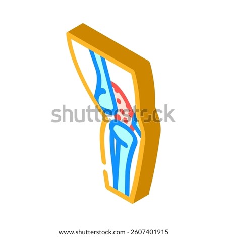 dislocated joint fracture isometric icon vector. dislocated joint fracture sign. isolated symbol illustration