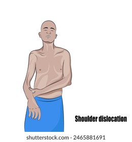 A dislocated shoulder is an injury in which the upper arm bone pops out of the hollowed-out socket that is part of the shoulder blade.