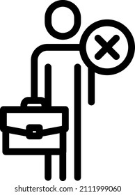 Dismiss An Employee, Dismissal Icon , Vector