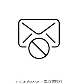 dismiss mail editable stroke icon, Smart stroke icon