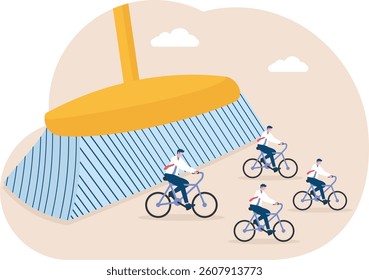 Dismissal, Company lay off employees, Concept business vector illustration.

