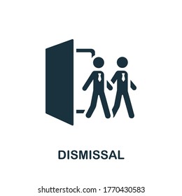 Dismissal icon. Simple element from Crisis collection. Creative Dismissal icon for web design, templates, infographics and more