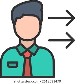 Dismissal Outline Filled Style Icon