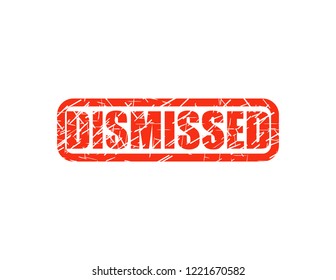 Dismissed red stamp