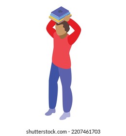 Disobedient school boy icon. Isometric of Disobedient school boy vector icon for web design isolated on white background