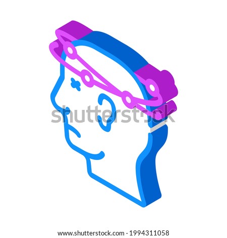 disorientation neurosis isometric icon vector. disorientation neurosis sign. isolated symbol illustration